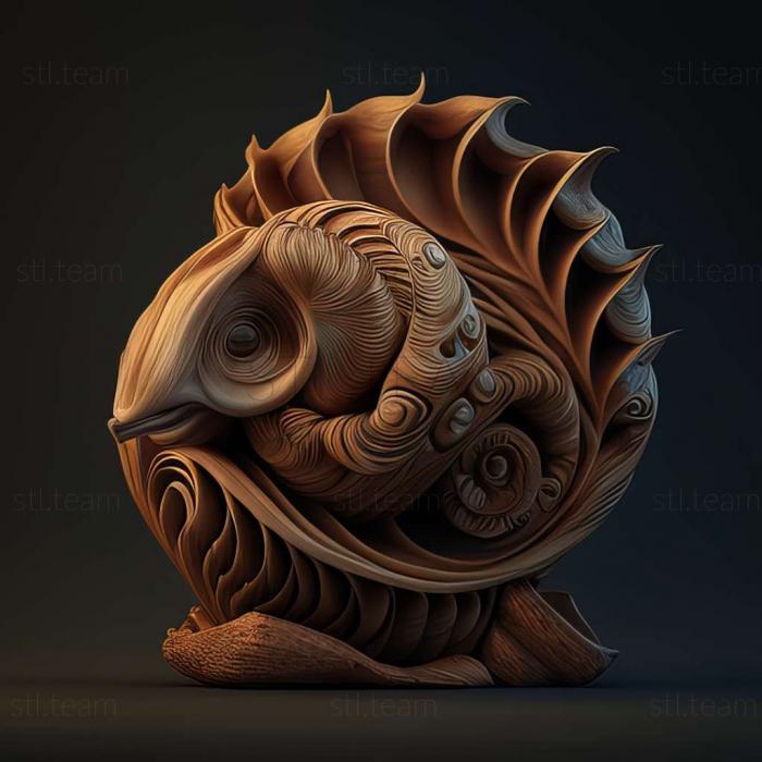 3D model Min clam famous animal (STL)